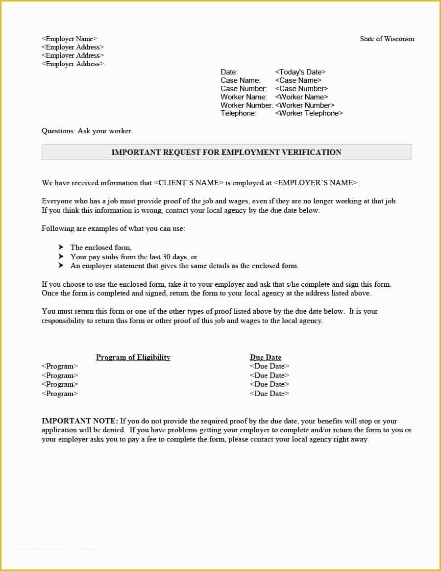 Free Proof Of Income Letter Template Of 40 In E Verification Letter Samples & Proof Of In E