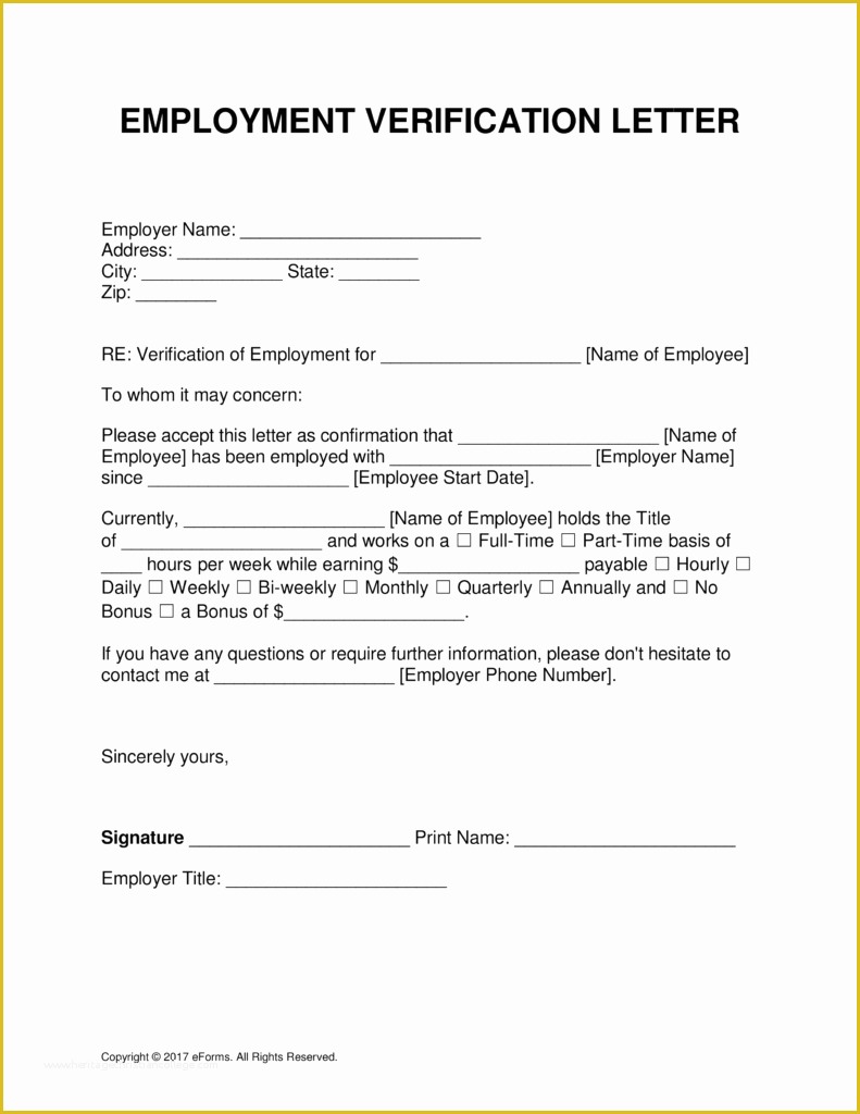 Free Proof Of Income Letter Template Of Free Employment In E Verification Letter Template