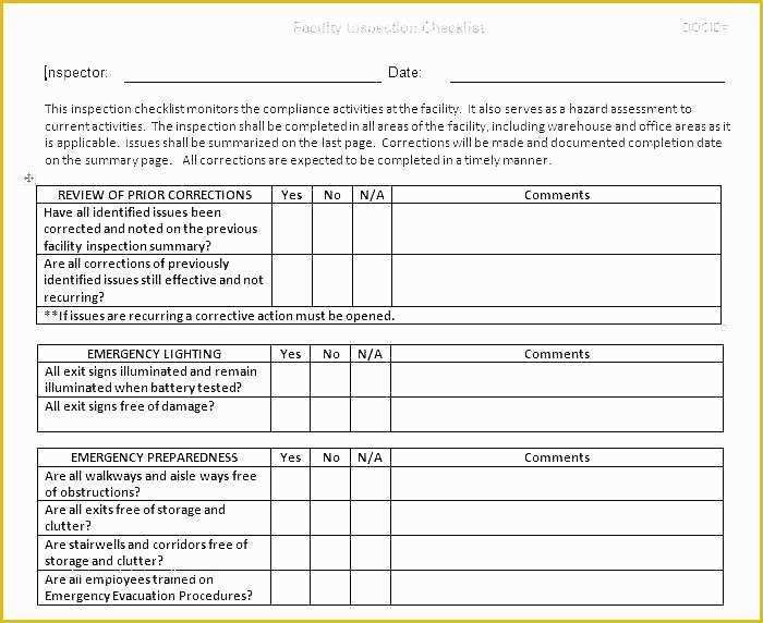 Free Property Inspection Checklist Templates Of Home Inspection Checklist Template Printable Foster Home