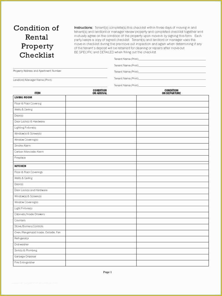 Free Property Management Maintenance Checklist Template Of Checklist for Home Inspection Printable Homemade Ftempo