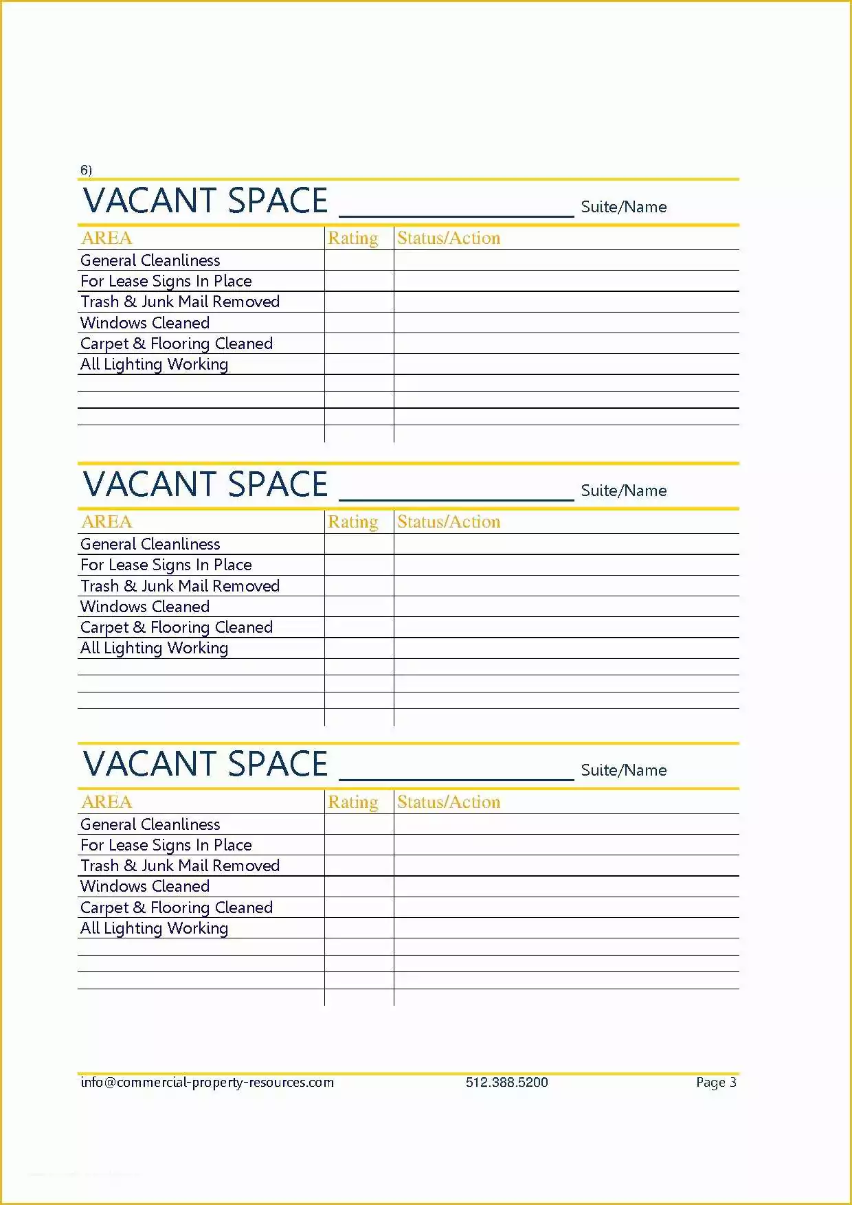 Free Property Management Maintenance Checklist Template Of Maintenance Checklists Mercial Property Resources