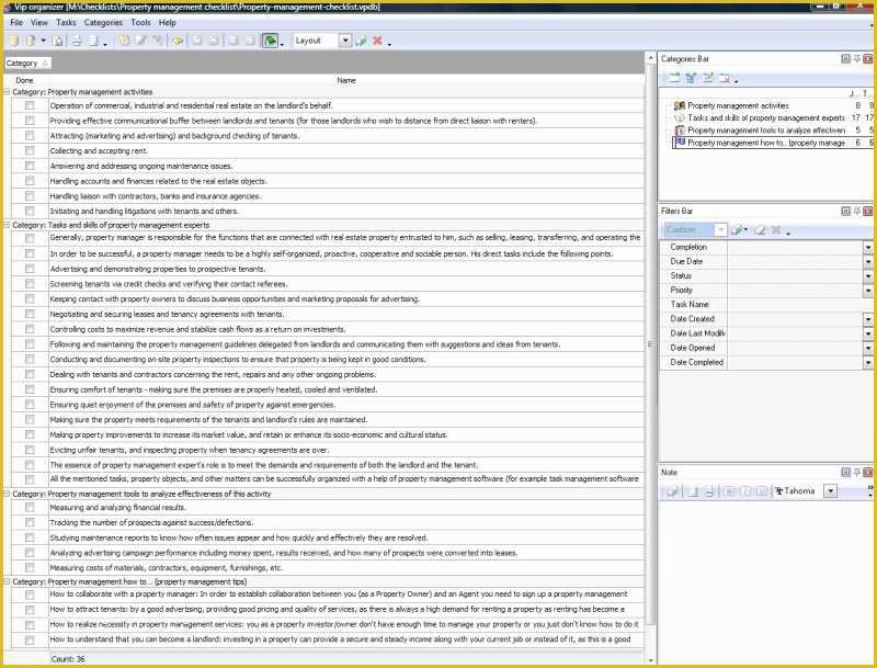 Free Property Management Maintenance Checklist Template Of Other Management Checklists to Do List organizer