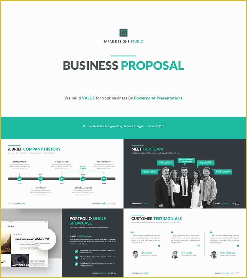 Free Proposal Presentation Template Of 25 Best Pitch Deck Templates for Business Plan Powerpoint