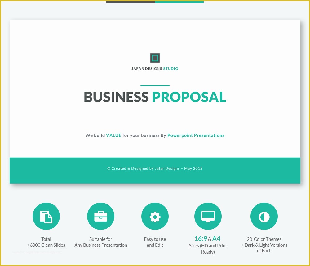 Free Proposal Presentation Template Of Business Proposal Powerpoint Template On Behance