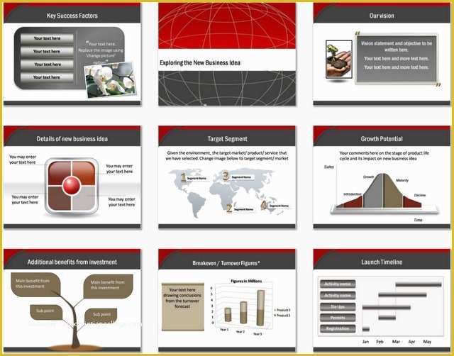 Free Proposal Presentation Template Of Powerpoint Business Plan Blueprint Template
