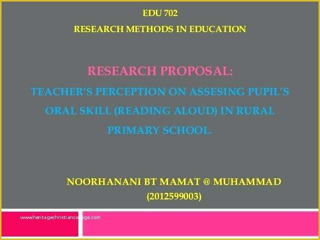 Free Proposal Presentation Template Of Research Proposal Presentation Template