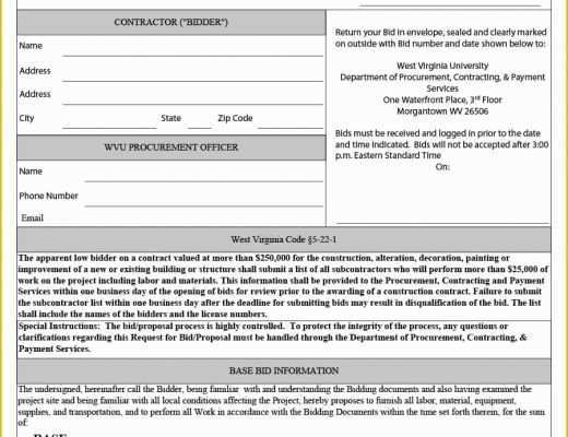 Free Proposal Template for Construction Of 31 Construction Proposal Template &amp; Construction Bid forms