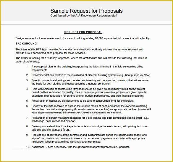 Free Proposal Template for Construction Of Sample Contractor Proposal 13 Documents In Pdf Word