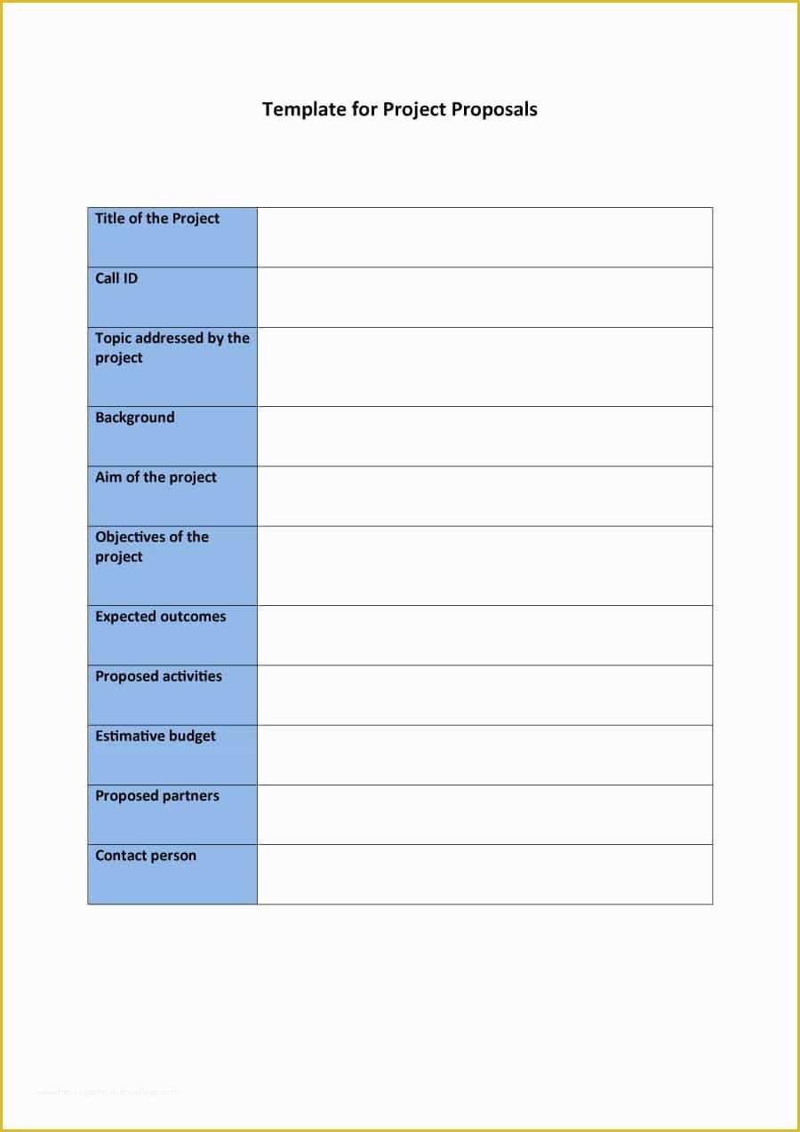 Free Proposal Template Of 43 Professional Project Proposal Templates Template Lab