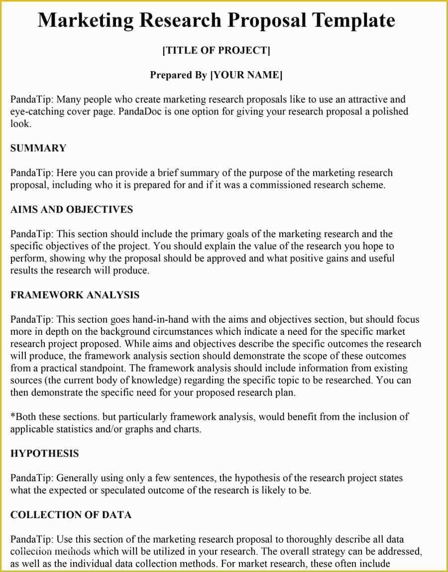 Free Proposal Template Of Choose From 40 Research Proposal Templates &amp; Examples 100