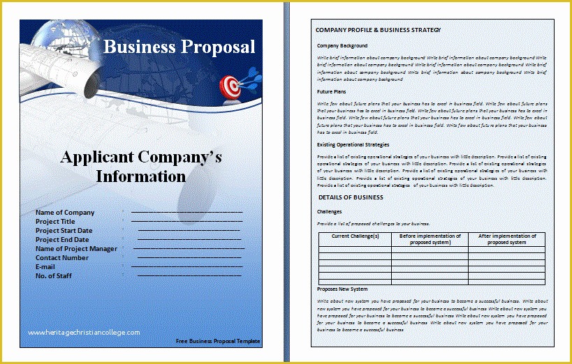 Free Proposal Template Word Of Business Proposal Template