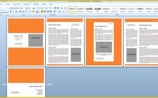 Free Proposal Template Word Of Modern Proposal Template for Microsoft Word