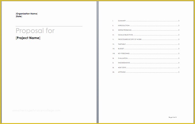 Free Proposal Template Word Of Project Proposal Template – Microsoft Word Templates