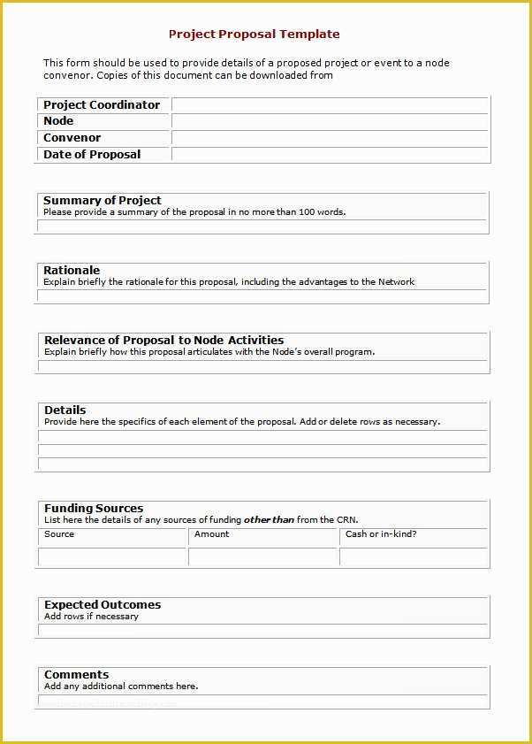 Free Proposal Template Word Of Sample Project Proposal Template 9 Free Documents In