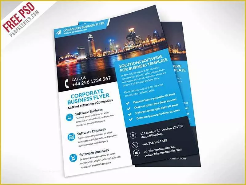 Free Psd Business Flyer Templates Of 50 Business Corporate Flyer Psd Templates with