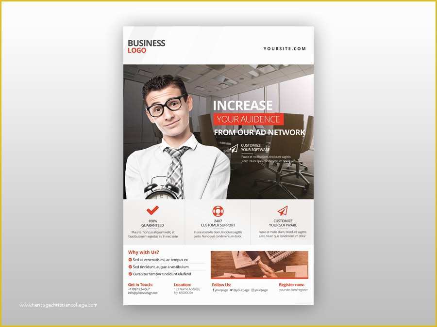 Free Psd Business Flyer Templates Of Business &amp; Corporate Free Psd Flyer Template by