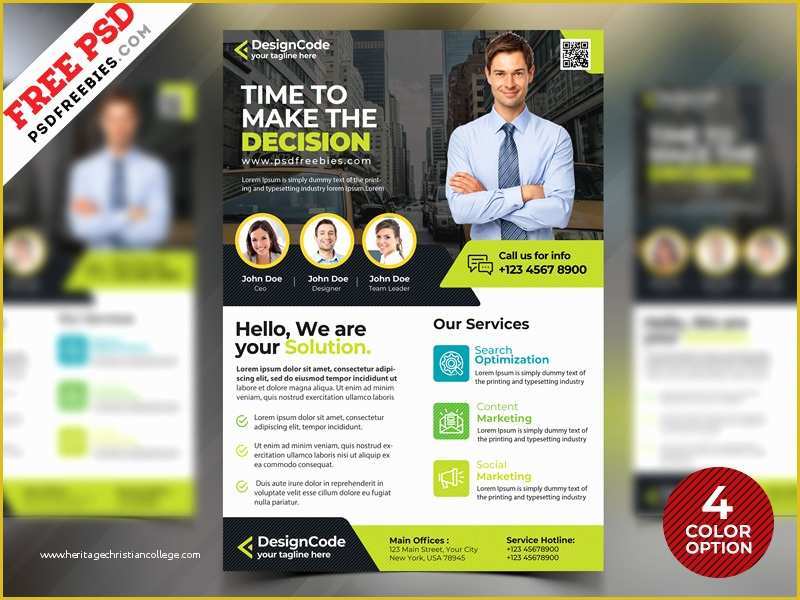 Free Psd Business Flyer Templates Of Corporate Flyer Design Templates Free Psd