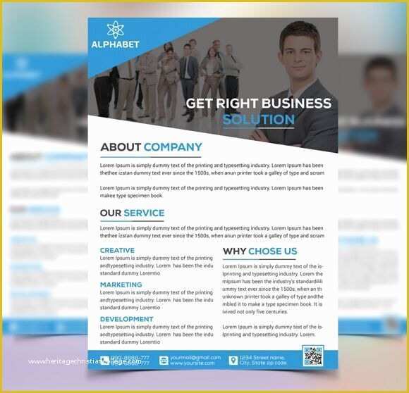 Free Psd Business Flyer Templates Of Free 3 Corporate Business Flyer Templates Psd Titanui