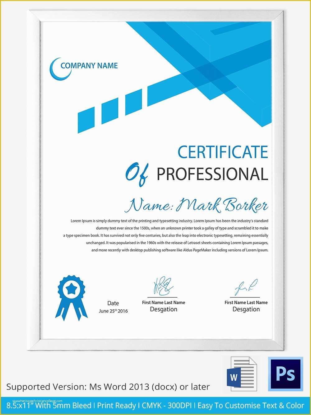 Free Psd Certificate Templates Download Of 33 Psd Certificate Templates – Free Psd format Download