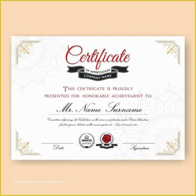 Free Psd Certificate Templates Download Of Certificate Design Templates Psd Free Download Example