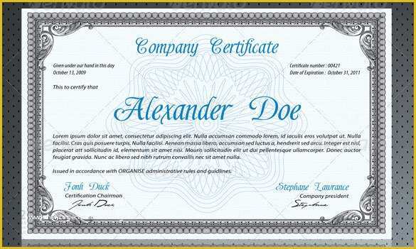 50 Free Psd Certificate Templates Download