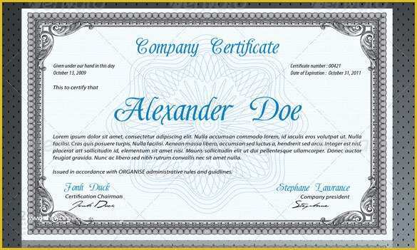 Free Psd Certificate Templates Download Of Certificate Template Psd