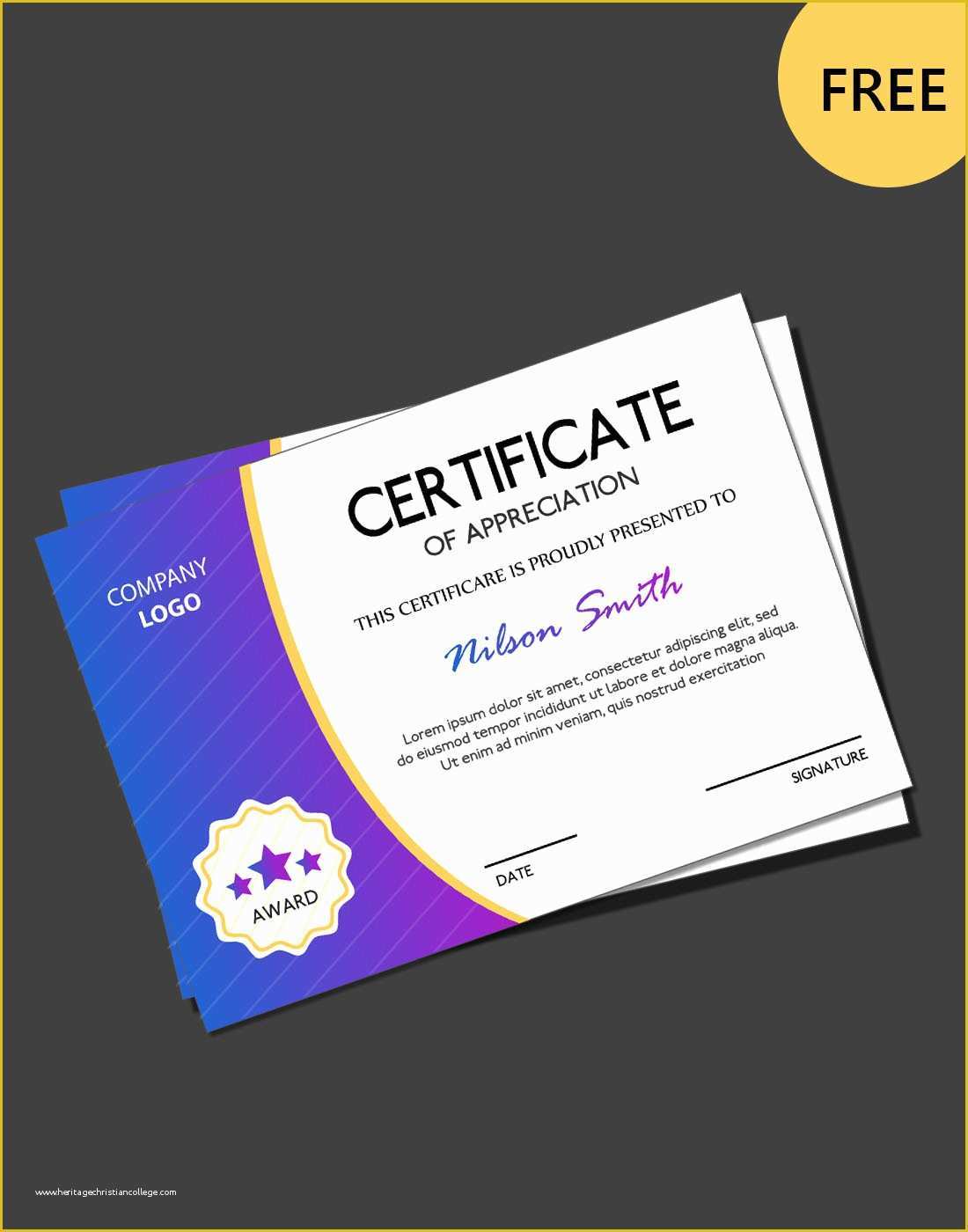Free Psd Certificate Templates Download Of Free Certificate Psd Templates