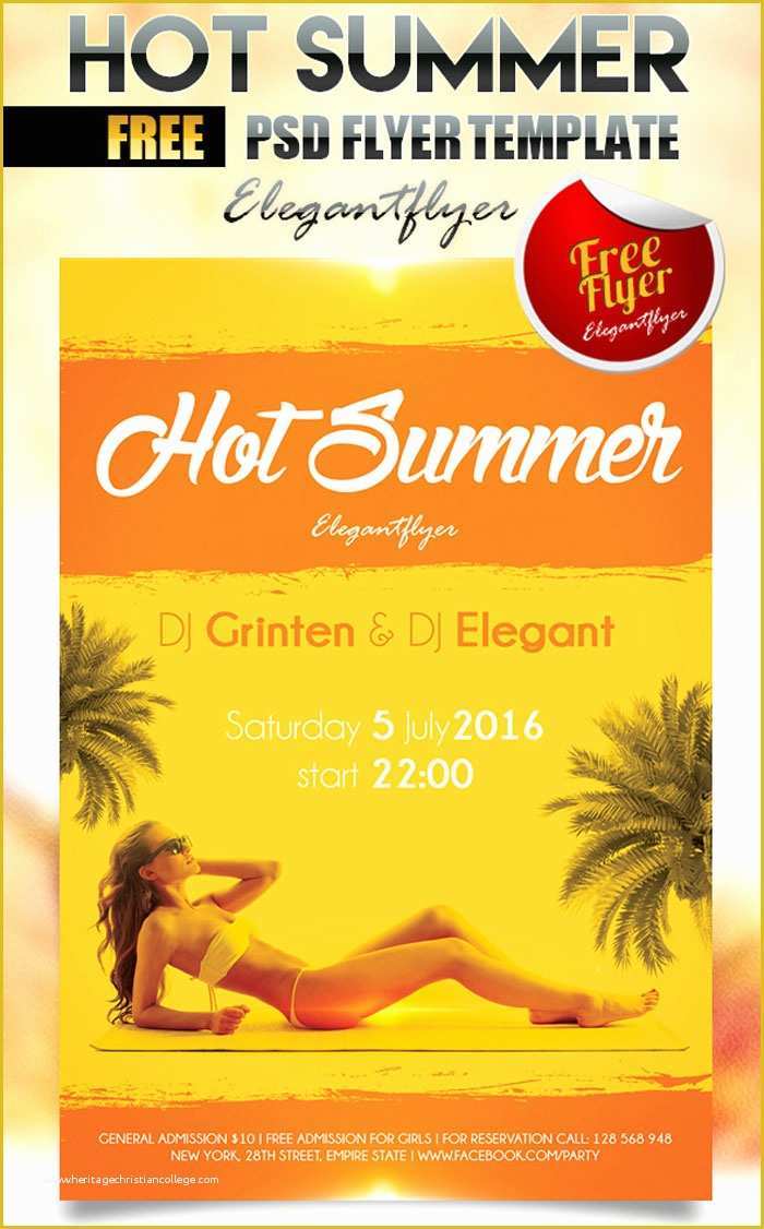 Free Psd Flyer Templates Of 25 Free Summer Party Flyer and Poster Psd Templates