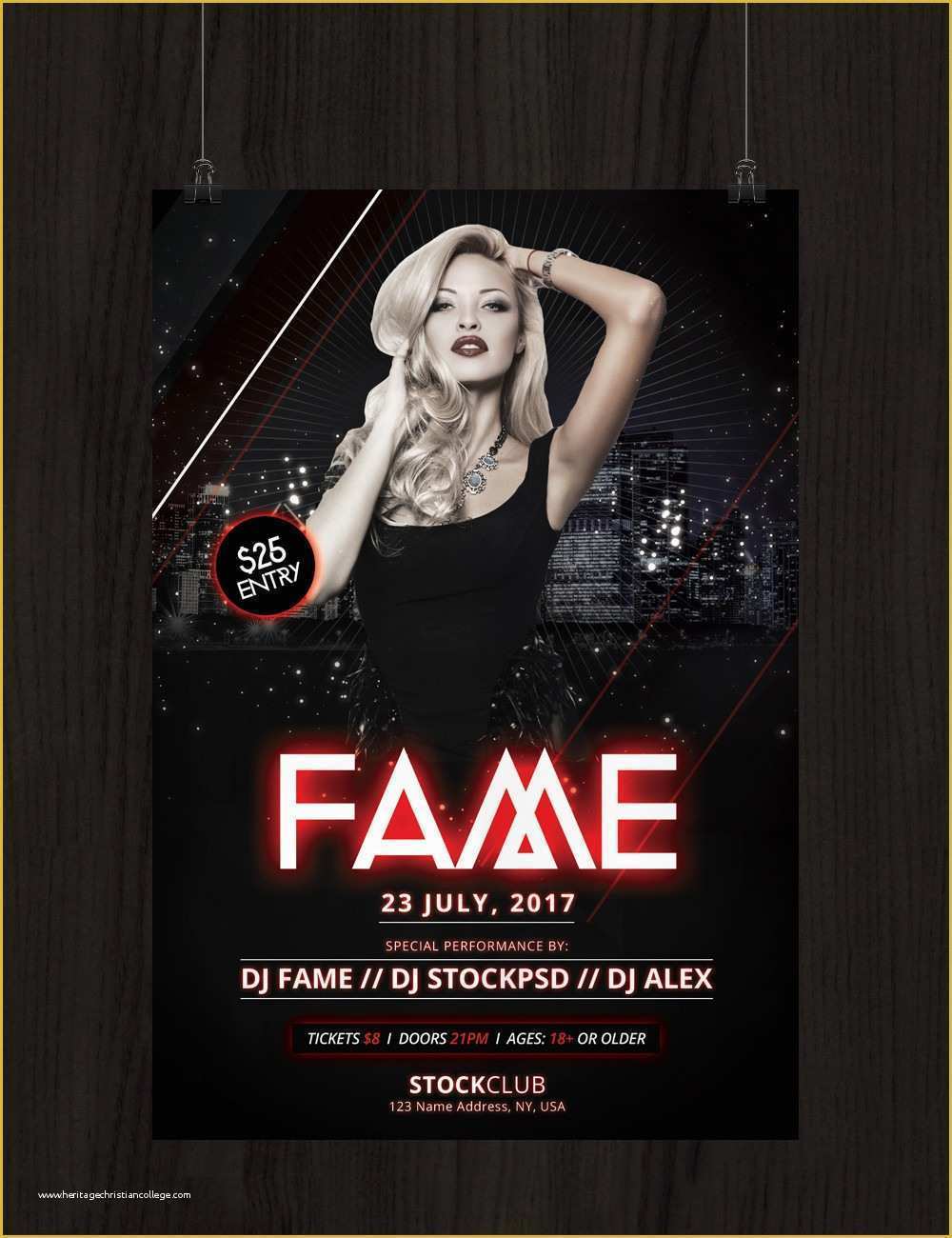 Free Psd Flyer Templates Of Fame Download Free Psd Shop Flyer Template