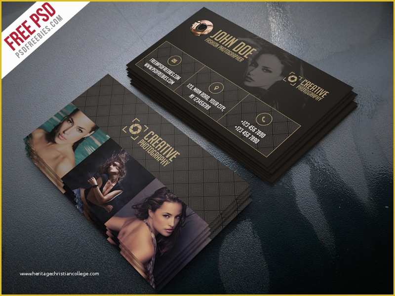 Free Psd Templates for Photographers Of Fashion Grapher Business Card Template Free Psd
