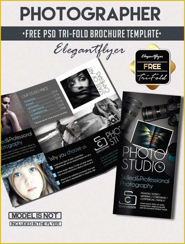 Free Psd Templates for Photographers Of Grapher – Free Tri Fold Psd Brochure Template – by