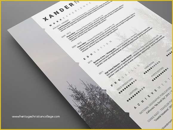Free Psd Templates for Photographers Of Grapher Resume Psd Template Resume Templates On