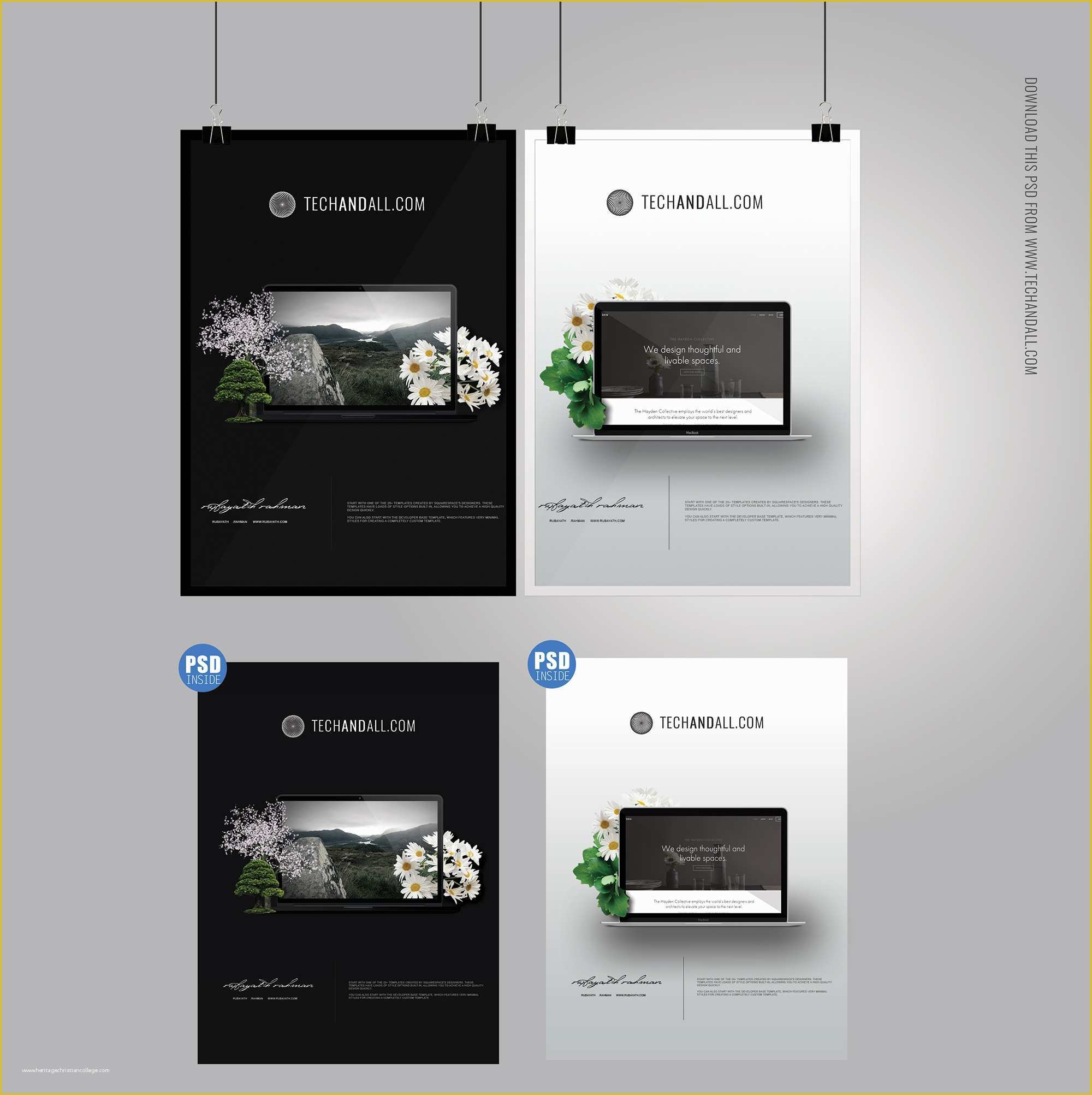 Free Psd Templates Of 50 Beautiful & Stylish Free Psd Frame Poster Mockups for