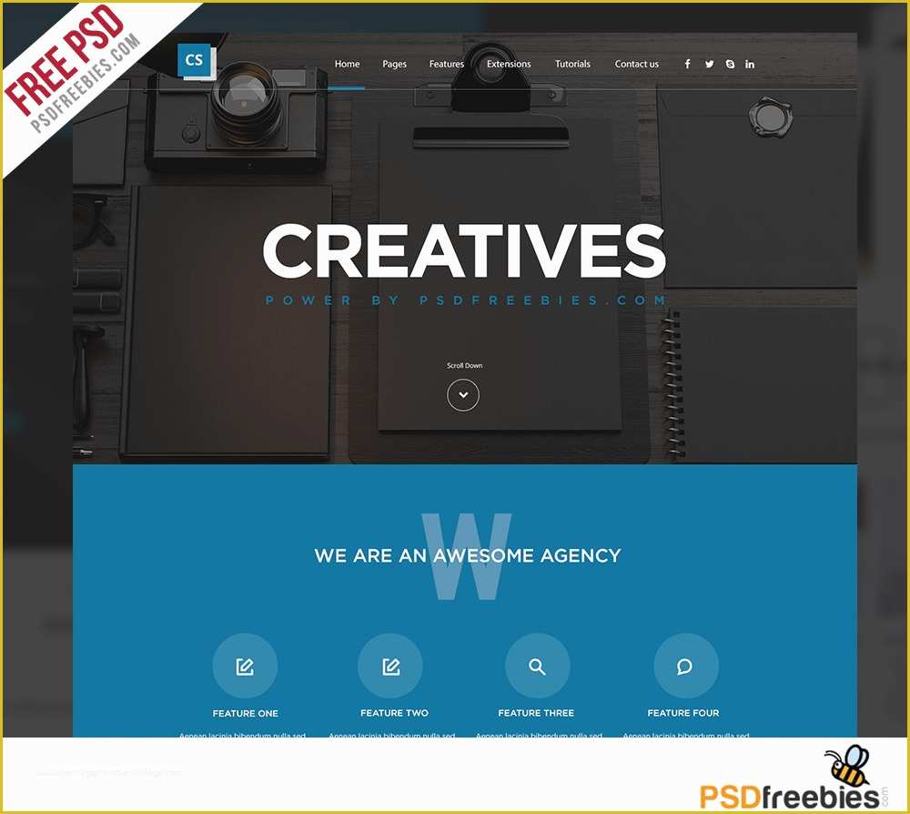 Free Psd Templates Of Creative Digital Agencies Website Templates Free Psd Set
