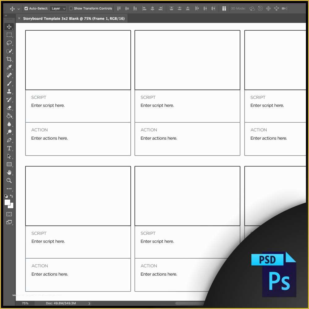 Free Psd Templates Of Free Storyboard Templates for Shop [psd]