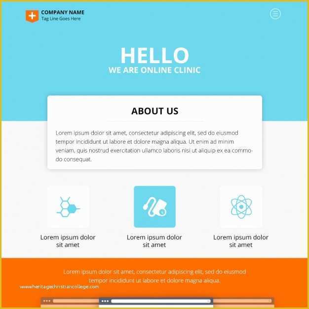 Free Psd Website Templates Of Clinic Website Template Psd File