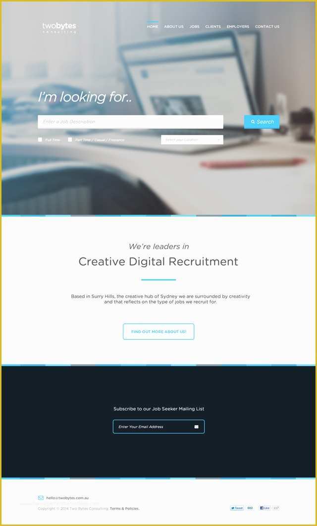 Free Psd Website Templates Of Twobytes Free Psd Website Template