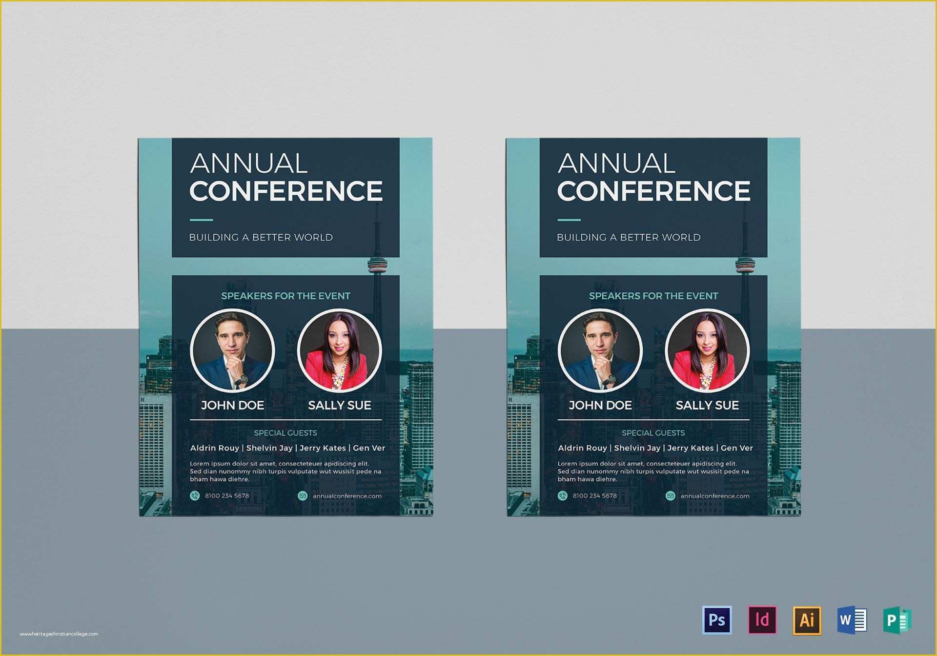 Free Publisher Flyer Templates Of Annual Conference Flyer Design Template In Psd Word