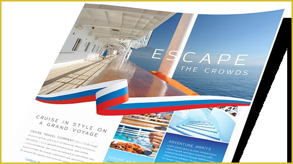 Free Publisher Flyer Templates Of Travel & tourism Brochures & Flyers Word & Publisher