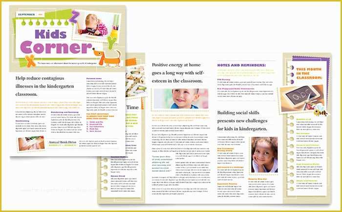 Free Publisher Newsletter Templates Of Kindergarten Newsletter Template Design