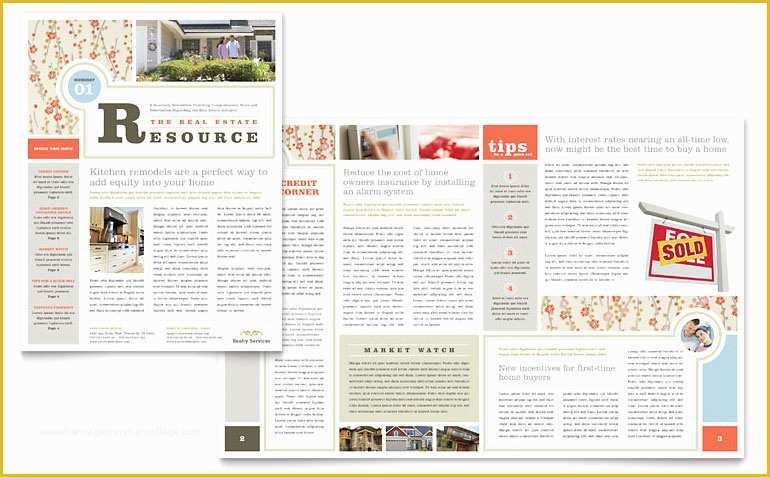 Free Publisher Newsletter Templates Of Real Estate Home for Sale Newsletter Template Word