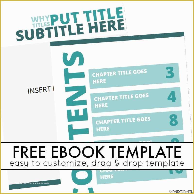 Free Publisher Templates Of Simple Ebook Template