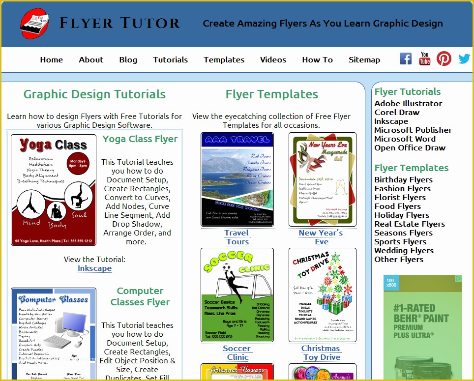 Free Publisher Templates Of Website that Teaches Flyer Creation with Corel Draw