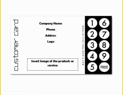 Free Punch Card Template Of Business Punch Card Template Free Awesome 30 Printable