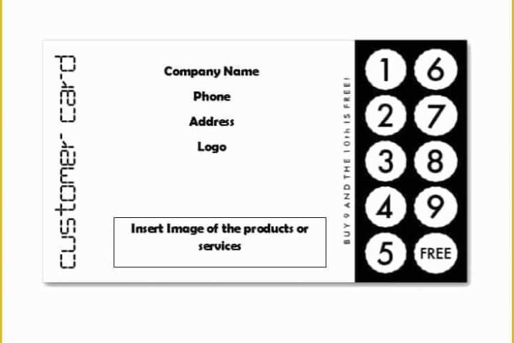 Free Punch Card Template Of Business Punch Card Template Free Awesome 30 Printable