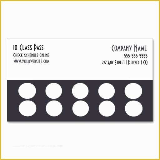 Free Punch Card Template Of Punch Card Template