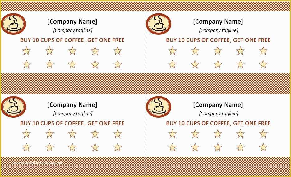 Free Punch Card Template Of Punch Card Template