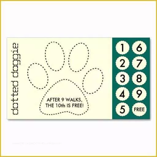 Free Punch Card Template Of Punch Card Template