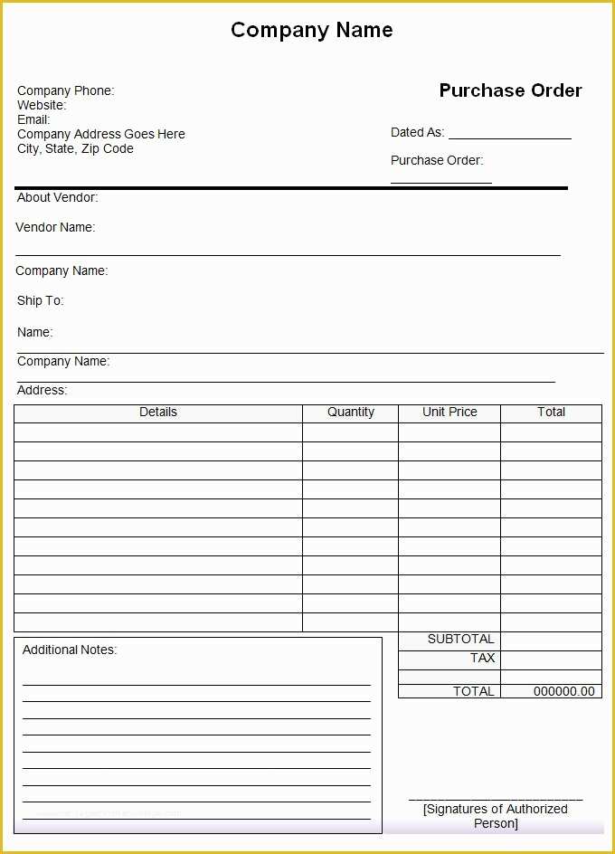 Free Purchase order form Template Word Of 53 Purchase order Examples Pdf Doc
