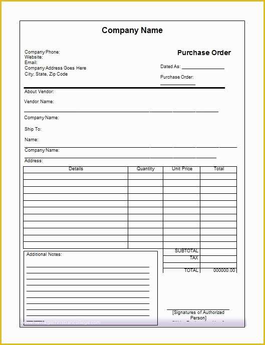 Free Purchase order Template Of 37 Free Purchase order Templates In Word & Excel